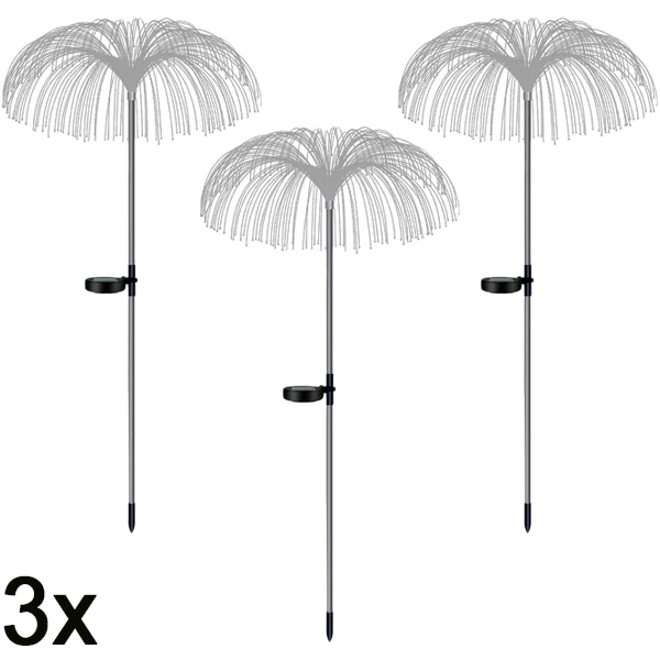 3x Solární tropická zahradní světla | LUMIPALM