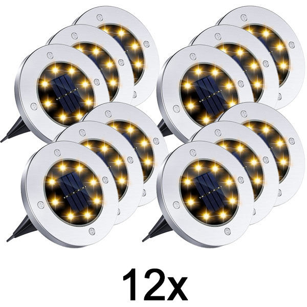 4x Solární zápustná svítidla pro venkovní použití (3 ks) | LUMIGARD
