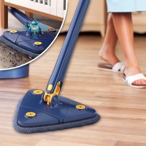 Trojúhelníkový mop - 360° hlava, 121 cm rukojeť, mokrý i suchý | ANGLEMOP